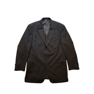 Hugo Boss Men's 44L Brown Pinstripe Wool‎ Blazer Sport Coat USA Einstein Sigma